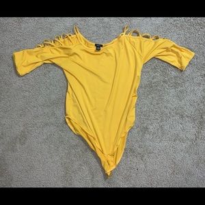 Mustard yellow bodysuit